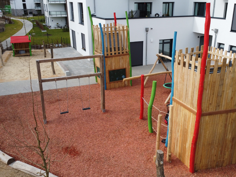 Neuer Spielplatz "alter Kirchenweg" Norderstedt - Kita "Der Kinder wegen"